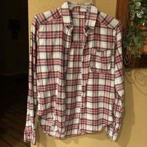 Plaid Hollister Top